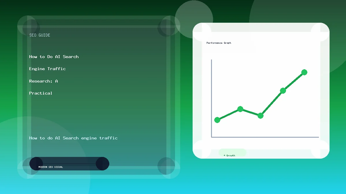 How to Do AI Search Engine Traffic Research: A Practical Guide for Smarter SEO professional SEO infographic
